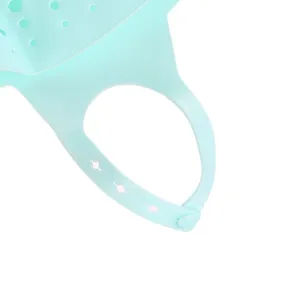 Cestino da lavello in silicone verde menta regolabile per organizzazione cucina
