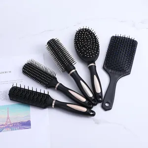 Professional Anti Static Hair Brush Massage Comb For Women Men Salon Detangling Paddle Brush Round Curling Hair styling Tool