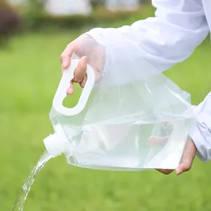 Tragbarer 5L faltbarer Wasserbehälter für Outdoor Camping und Wandern mit Griff