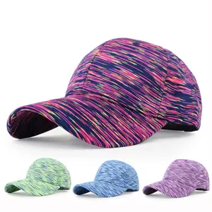 Tie Dye Baseball Cap Men Women Outdoor Sports Sun Hat Breathable Lightweight Running Hiking Snapback Leisure Curved Brim Travel Hat