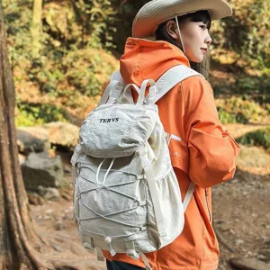 Wanderrucksack Mit Großer Kapazität Leichter Nylon-Reiserucksack Für Herren Damen Campingtasche Mit Kordelzug Outdoor-Sporttasche