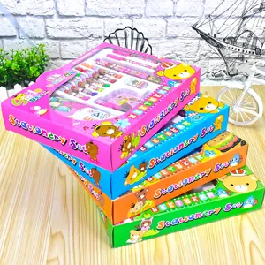 Set regalo cancelleria bambini colorato materiale scolastico all ingrosso scatola grazioso orso