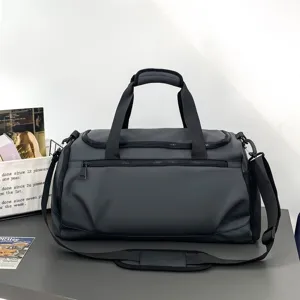 Grande Capacité Imperméable en Tissu Oxford Sac de Sport de Gym pour Hommes Sac de Voyage Duffle Multifonctionnel Entraînement de Fitness en Plein Air
