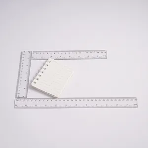 Transparent plastic rulers with clear metric and imperial scales, ideal for school and office.