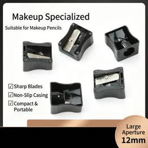 Large Diameter Makeup Pencil Sharpener For Eyebrow Lip Eyeliner Pencils Manual Single Hole Cosmetic Sharpener Portable Beauty Tool