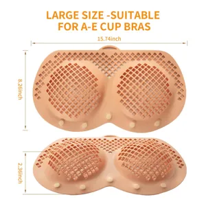 Silicone laundry protector for A-E cup bras showing dimensions of 15.74 by 8.26 inches