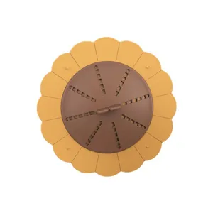Sunflower shaped silicone drain cover hair catcher for kitchen and bathroom sink
