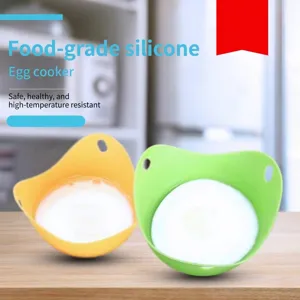 Pocheuse à Œufs en Silicone de Qualité Alimentaire Tasse Cuiseur à Œufs en Silicone Antiadhésif pour Cuisine Préparateur Culinaire Bébé