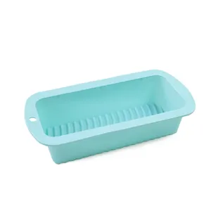 Stampo per pane in silicone alimentare, forma rettangolare resistente al calore per dolci e dessert.