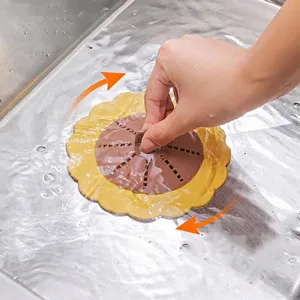 Filtro per Lavello da Cucina a Forma di Fiore Copertura dello Scarico del Bagno Anti Intasamento Raccoglitore di Capelli