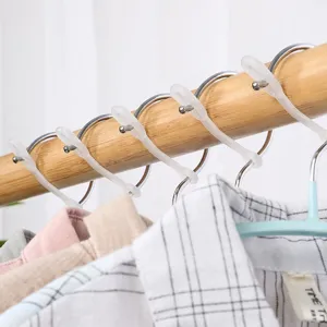 Siliconen winddichte antislip hangerhaken voor kledingstangfixatie