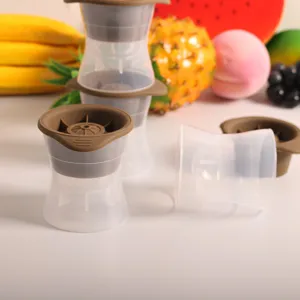 Molde de silicona grande para bolas de hielo de whisky con fondo de frutas frescas