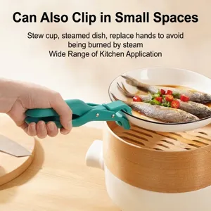 Pince de cuisine multifonction anti-brûlure pour soulever des plats et bols chauds