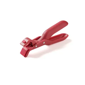 Professional red anti-scald bowl clip and multifunctional dish gripper kitchen tool