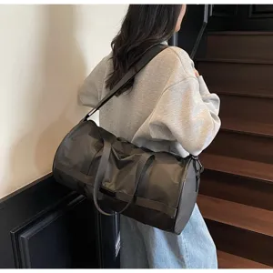 Borsa da Palestra alla Moda di Grande Capacità Per Uomo Donna Nylon Impermeabile Borsa da Viaggio Borsone Per Weekend Lavoro