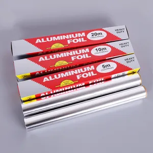 Schwere Aluminiumfolie Rollen in 5m, 10m und 20m Größen zum Backen und Grillen