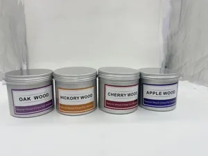 Set de cuatro virutas de madera aromatizadas de 80g para pistolas de ahumado