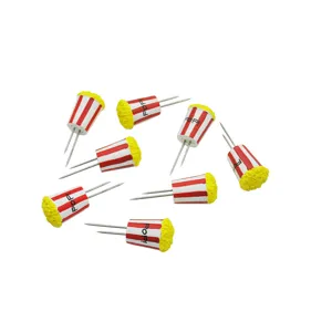 Set of 8 decorative popcorn-shaped stainless steel corn holders for BBQ grilling