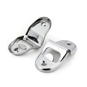 Close-up of durable stainless steel bottle opener showing shiny metallic finish