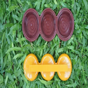 3-hole plastic mini burger press mold for DIY meat patties and BBQ cooking tools kitchen