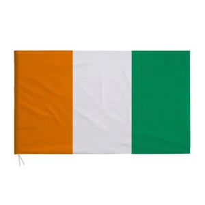 Duurzame nationale vlag van Ivoorkust van polyester met levendige kleuren voor evenementen