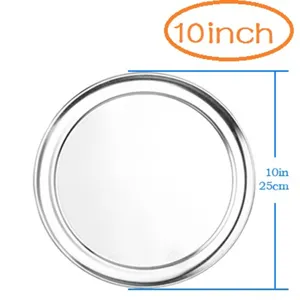 Professionelle 10 Zoll runde Pizzaform aus Edelstahl mit 25 cm Durchmesser Kennzeichnung