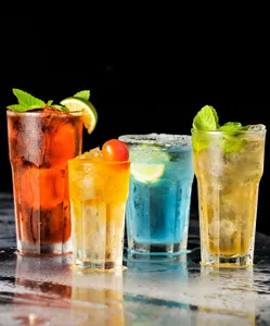 Transparent Octagonal Acrylic Drinking Cup Unbreakable Reusable Plastic Water Glass For Bar KTV Party Home Beverage Tumbler