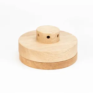 Wooden cocktail smoker lid whiskey smoke infuser topper natural wood design bar tool