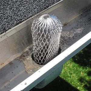 Protège-Gouttière en Aluminium Filtre à Feuilles Couverture de Protection en Maille Filtre de Descente de Toit Maille d'Aluminium Extensible