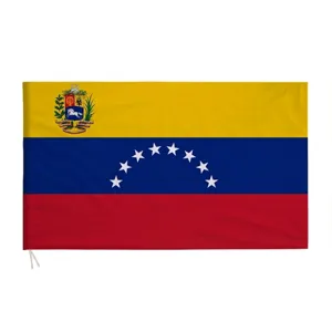Official Venezuela national flag 90x150cm durable polyester with stars and coat of arms