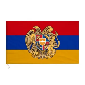 Polyester Armenia Flag With Coat of Arms Republic of Tatarstan Flag Dagestan National Flags For Indoor Outdoor Decoration