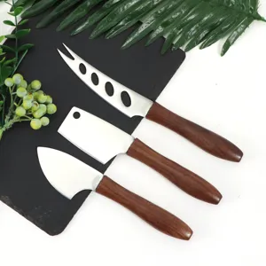 Edelstahl Käsemesser Set Mit Walnussholz Griff Roségold Silber Buttermesser Hobel Streicher Für Küche Party Home Dekor
