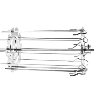 304 Edelstahl Drehbarer Grillkorb für Heißluftfritteuse und Backofen Grillzubehör