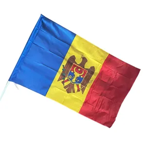 Official Moldova National Flag 90x150cm durable polyester for outdoor and indoor display