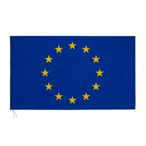 Πλήρης προβολή της επίσημης σημαίας της Ευρωπαϊκής Ένωσης 90x150cm από πολυεστέρα