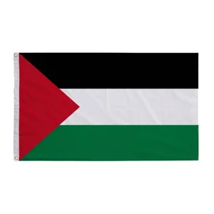 Hochwertige 90x150cm Palästina Nationalflagge aus strapazierfähigem Polyester mit Ösen