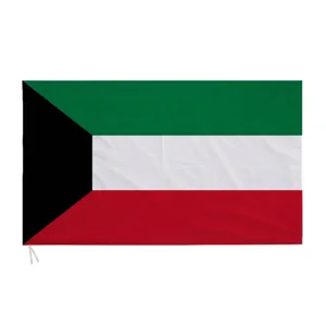 National flag of Kuwait made of durable polyester fabric for outdoor display