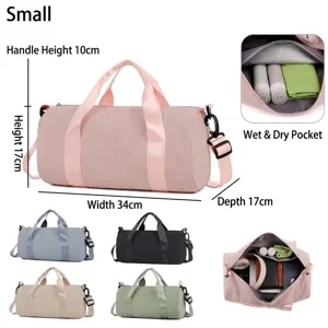 Borsa da Palestra di Grande Capacità Borsa da Viaggio Impermeabile con Separazione Secco Umido per Uomo Donna Sport Fitness
