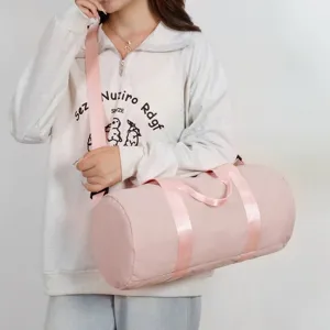 Grande borsa sportiva rosa resistente per il nuoto e brevi sessioni di viaggio