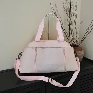 Nylon Sports Gym Bag For Women Men Casual Travel Duffel Bag Large Capacity Waterproof Handbag Shoulder Bag Weekender Overnight Bag