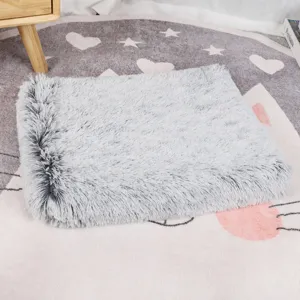 Langer Plüsch Waschbar Quadratisch Haustier Hund Katze Bett Weicher Schwamm Matte Kissen Für Alle Jahreszeiten Bequemes Schlafpad