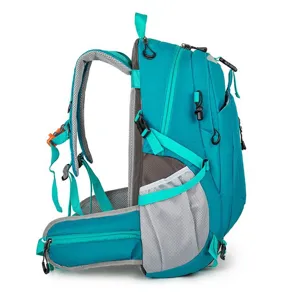 Lichtgewicht wandelrugzak met grote capaciteit in turquoise voor buitenactiviteiten