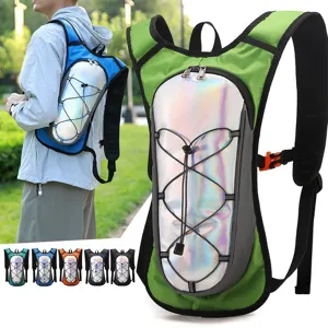 Holographic Reflective Outdoor Running Hydration Backpack Lightweight Waterproof Cycling Hiking Sports Pack For Men Women