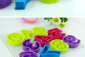 Stampi per torta a numeri in silicone 0-9 colorati utensili da forno fai da te cucina.