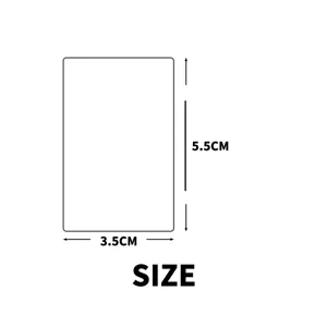 Detailed size specifications for removable black writable whiteboard sticker labels 3.5x5.5cm