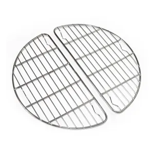 Griglia per barbecue semicircolare in acciaio inox 304 e set di griglie di raffreddamento