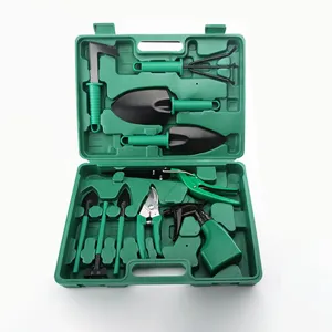 Garden Planting Tools Shovel Rake Pruning Shears Watering Kettle With Storage Box For Home Balcony Gardening