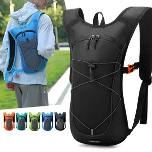 Lightweight hydration backpack for cycling and hiking, available in multiple colors.
