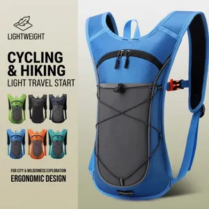 Lightweight hydration backpack for cycling and hiking, multiple color options shown.