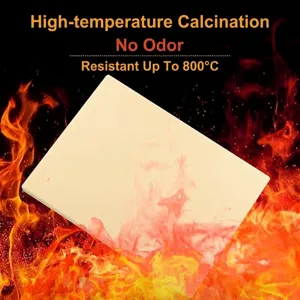Pietra refrattaria quadrata in ceramica per pizza, resiste fino a 800 gradi per barbecue